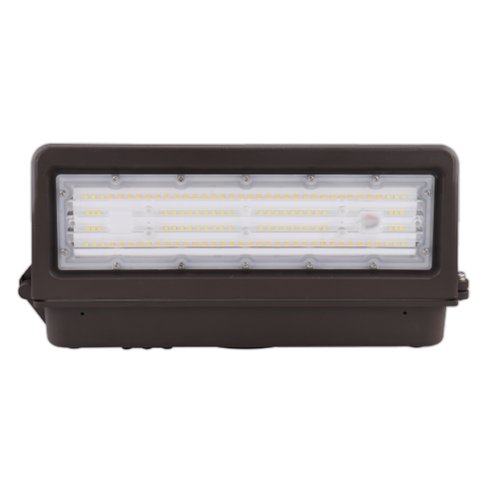 80W Full Cut Off LED Wall Pack 11,200 Lumen 5000K, Photocell, Dimmable