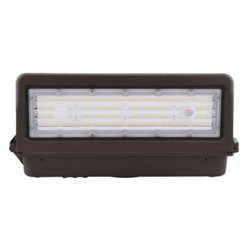 80W Full Cut Off LED Wall Pack 11,200 Lumen 5000K, Photocell, Dimmable