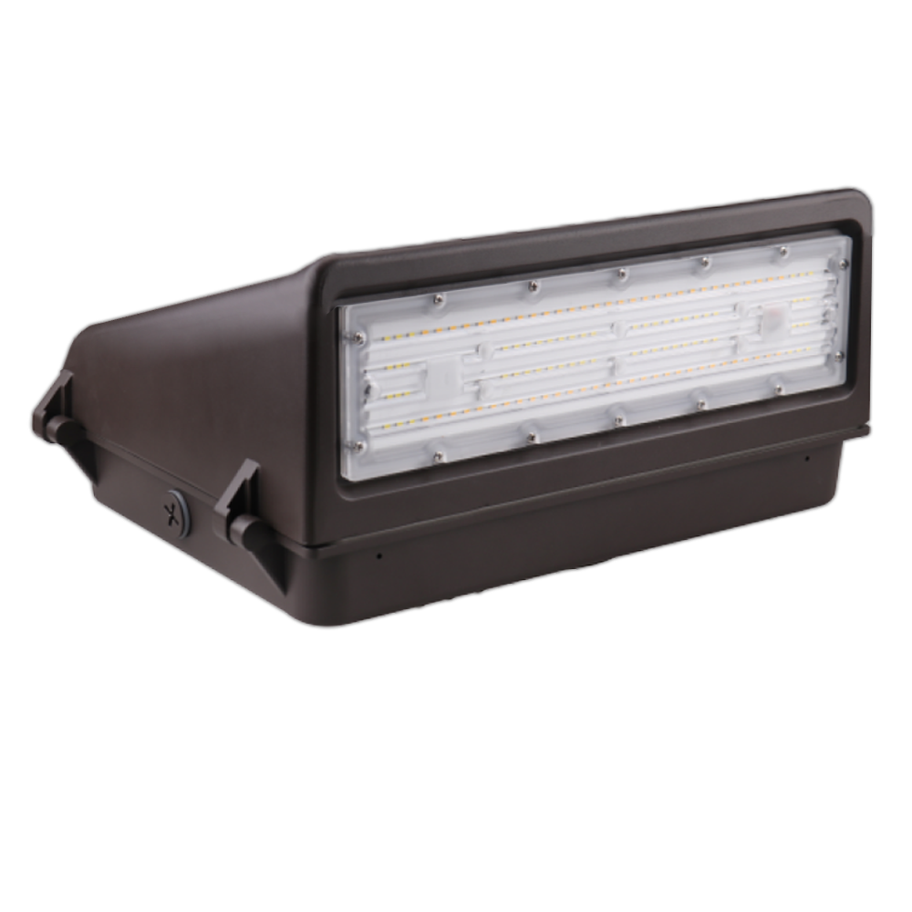 80W Full Cut Off LED Wall Pack 11,200 Lumen 5000K, Photocell, Dimmable