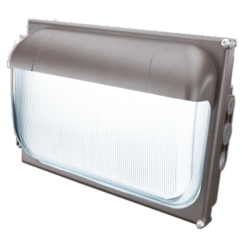 Slim LED Wall Pack, Up to 120W, 14,400 Lumen, Photocell, Dimmable