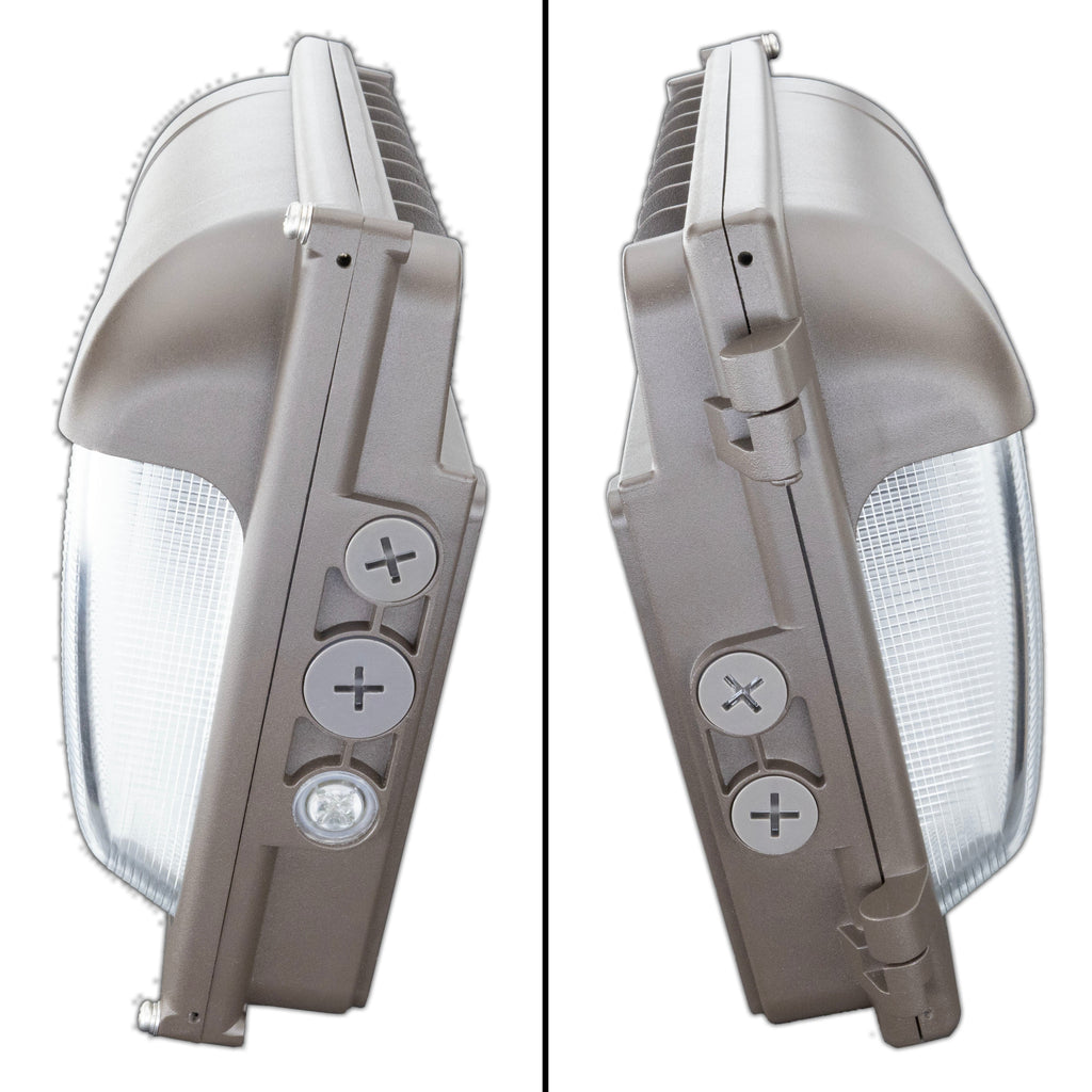 Slim LED Wall Pack, Up to 120W, 14,400 Lumen, Photocell, Dimmable